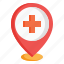 hospital, healthcare, maps, location, placeholder, pin, clinic 