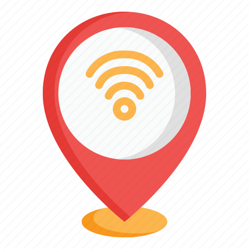 Wifi, internet, maps, location, placeholder, pin icon - Download on Iconfinder