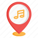 music, musical, note, song, multimedia, maps, location, pin, audio