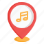 music, musical, note, song, multimedia, maps, location, pin, audio 