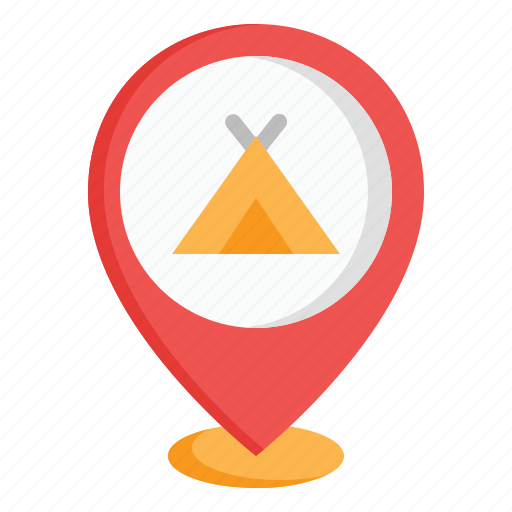 Camp, camping, location, map, pin, place, pointer icon - Download on Iconfinder
