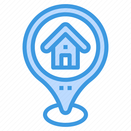 House, home, map, pin, location icon - Download on Iconfinder