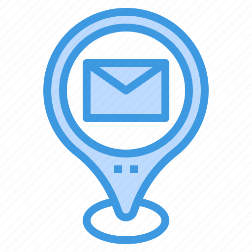 Post, office, mail, map, pin, location icon - Download on Iconfinder