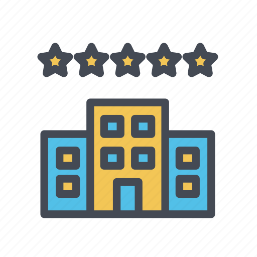Hotel, five stars, tourism, vacation icon - Download on Iconfinder