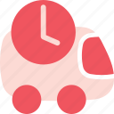 delivery, time, box, date, package, transport, alarm, shipping, timer