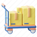 trolley, package trolley, cargo dolly, parcel trolley, parcel dolly, package dolly, shipping trolley, shopping-cart, cargo 