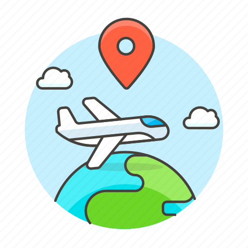 Air, cargo, globe, international, location, logistic, plane icon - Download on Iconfinder