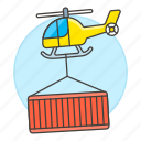 air, chain, container, helicopter, logistic, service, shipping, supply, transport