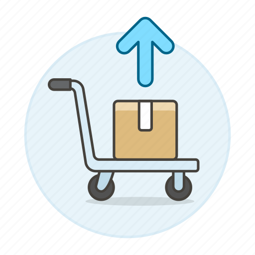 Box, cart, inventory, logistic, management, package, unload icon - Download on Iconfinder