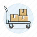box, boxes, cart, inventory, logistic, management, warehouse