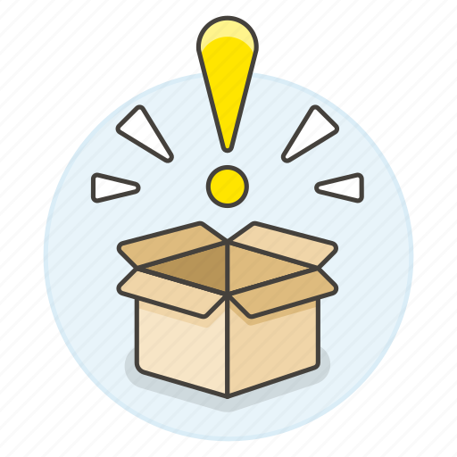 Attention, exclamation, inventory, logistic, management, package, service icon - Download on Iconfinder