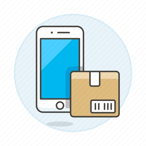 Logistic, management, mobile, package, phone, register, shipment icon - Download on Iconfinder