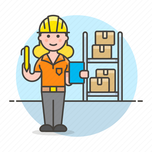 Management, logistic, package, inventory, rack, warehouse, worker icon - Download on Iconfinder