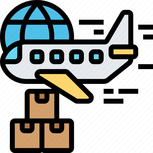 Airmail, freight, international, logistic, export icon - Download on Iconfinder