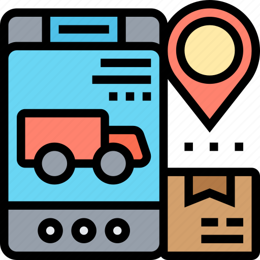 Delivery, tracking, destination, arrival, service icon - Download on Iconfinder