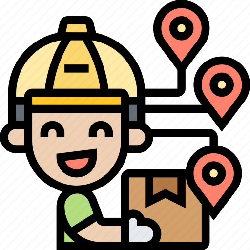 Distribution, delivery, service, location, destination icon - Download on Iconfinder