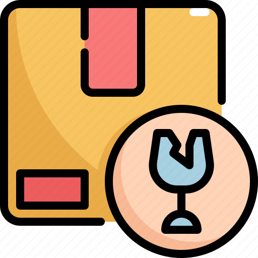Broken, fragile, logistic, package, parcel, service, shipping icon - Download on Iconfinder