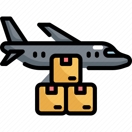 Airplane, logistic, package, parcel, plane, service, shipping icon - Download on Iconfinder