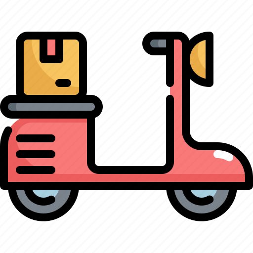 Bike, delivery, logistic, package, parcel, service, shipping icon - Download on Iconfinder