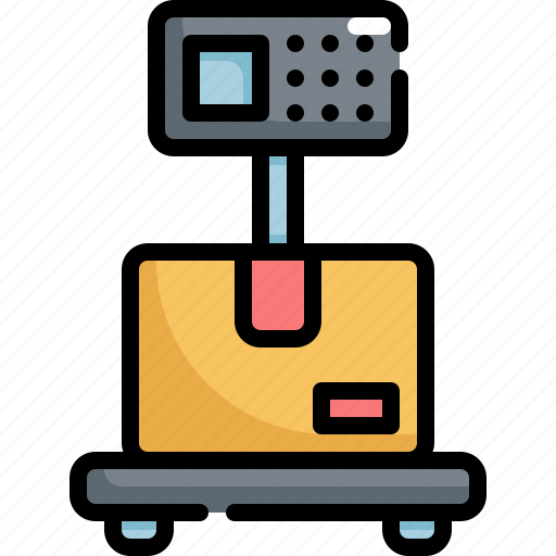 Logistic, package, parcel, scale, service, shipping, weight icon - Download on Iconfinder