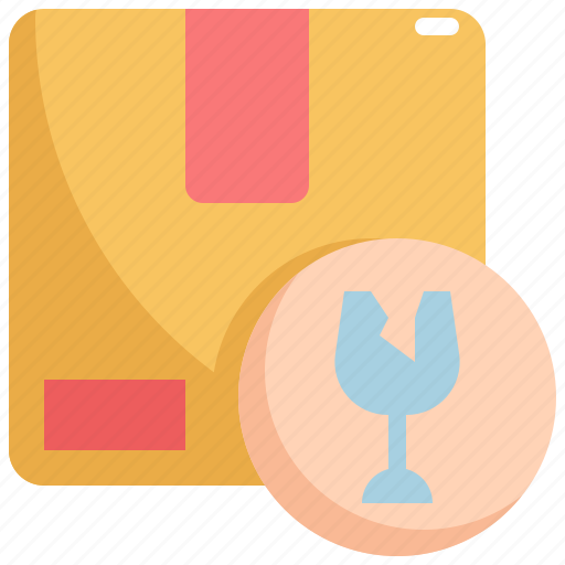 Broken, fragile, logistic, package, parcel, service, shipping icon - Download on Iconfinder