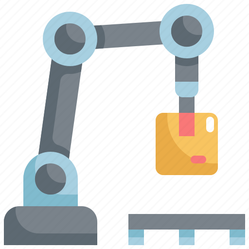 Arm, logistic, machine, manufacturing, package, parcel, robot icon - Download on Iconfinder