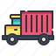 box, delivery, truck, vehicle 