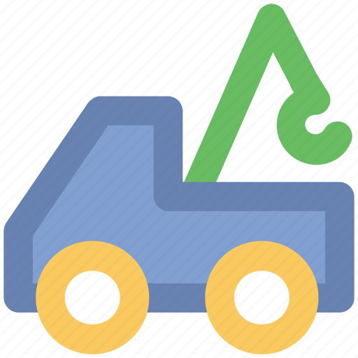 Crane, lifter, luggage lifter, machine, tow truck, transport, vehicle icon - Download on Iconfinder