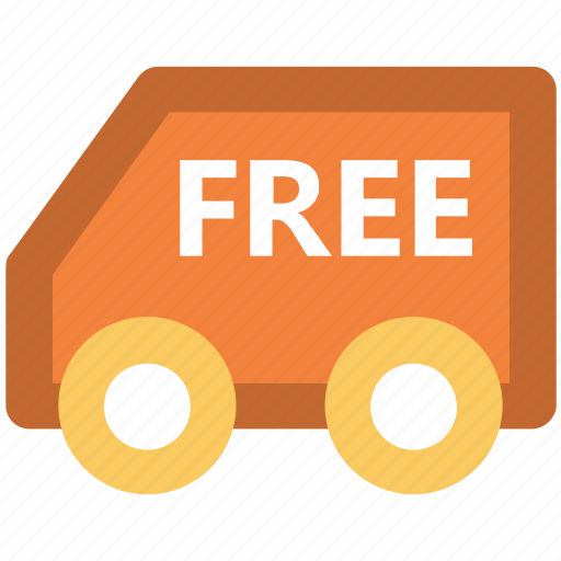 Cargo, delivery service, delivery van, delivery vehicle, free delivery, freight, transportation icon - Download on Iconfinder