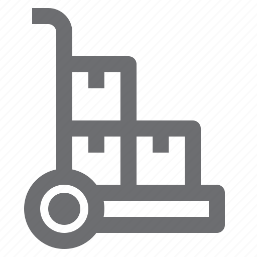 Delivery, hand, logistic, shipping, trolley icon - Download on Iconfinder