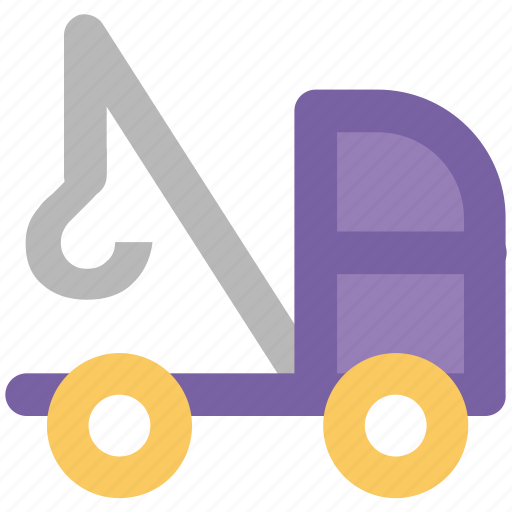 Crane, lifter, luggage lifter, machine, tow truck, transport, vehicle icon - Download on Iconfinder
