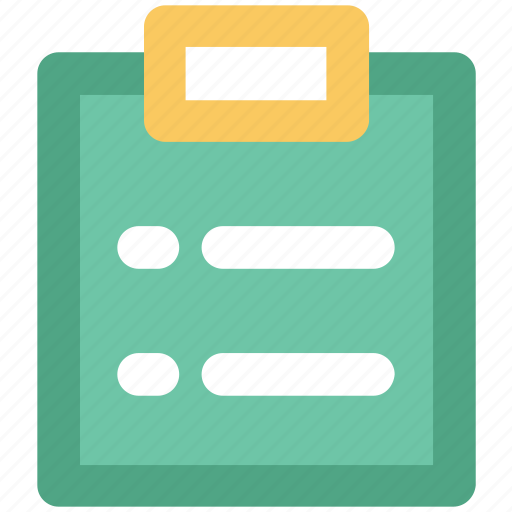 Agreement, bulleted list, catalog, clipboard, contract, document, questionnaire icon - Download on Iconfinder