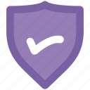 approved, checkmark, guard, protecting symbol, security, shield