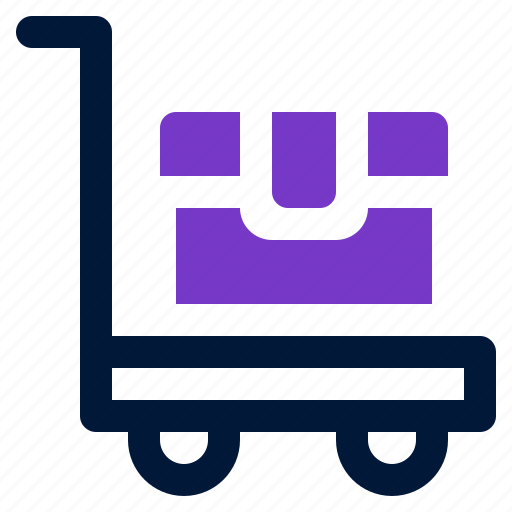 Trolley, package, box, deliver, shipping icon - Download on Iconfinder