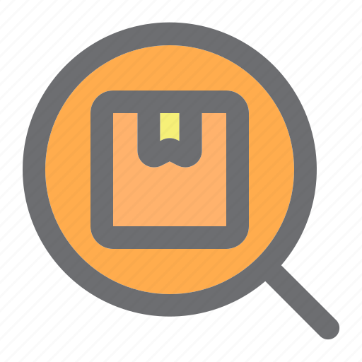 Box, delivery, find, logistic, magnifier, package, search icon - Download on Iconfinder