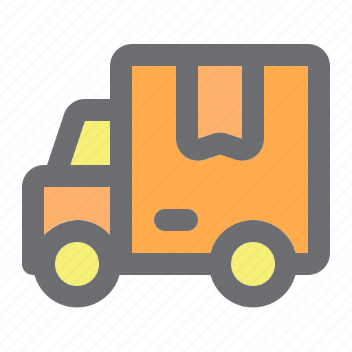 Box, delivery, logistic, package, transport, truck, vehicle icon - Download on Iconfinder