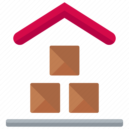Delivery, house, logistic, package, storage, warehouse icon - Download on Iconfinder