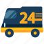 delivery, four, logistic, transport, twenty, van, vehicle 