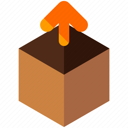 Arrow, delivery, logistic, package, unpacking, up icon - Download on Iconfinder