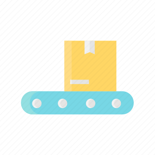 Box, conveyor, delivery, logistic, package, present, transportation icon - Download on Iconfinder