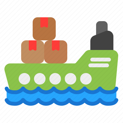 Cargo, ship, sea, transportation, delivery, package, shipping icon - Download on Iconfinder