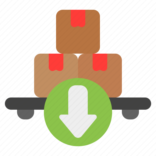 Import, arrow, box, delivery, logistic, package, cargo icon - Download on Iconfinder