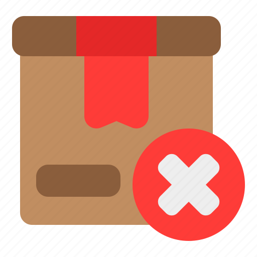 Out, stok, empty, package, box, cancel, product icon - Download on Iconfinder