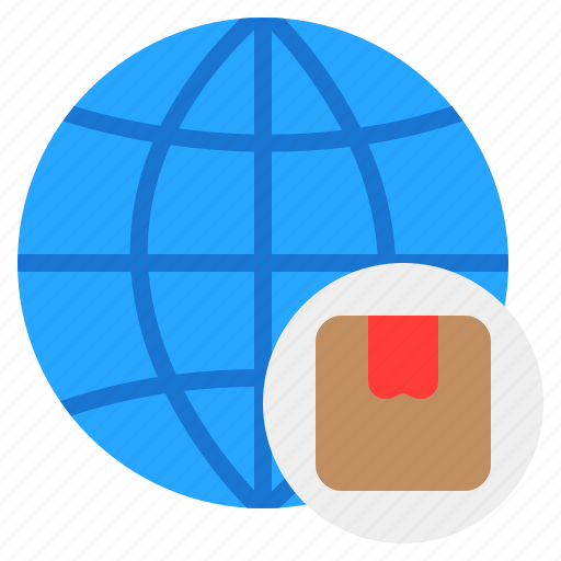 Global, distribution, world, globe, international, package, cargo icon - Download on Iconfinder