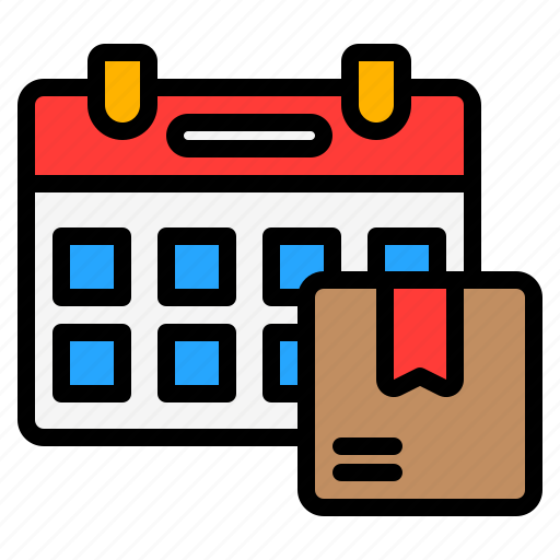 Schedule, delivery, cargo, date, calendar, package, box icon - Download on Iconfinder