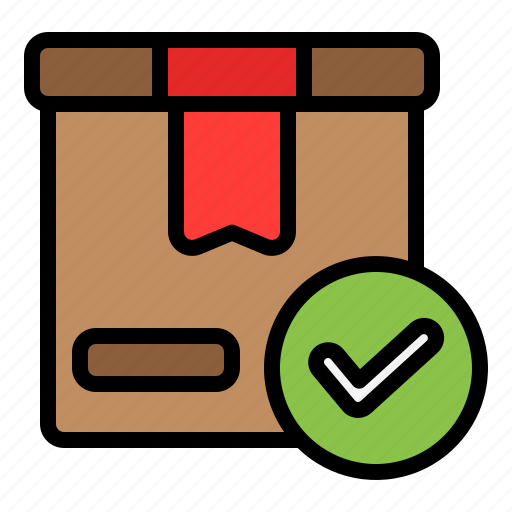 Package, done, box, delivery, accept, parcel, logistics icon - Download on Iconfinder