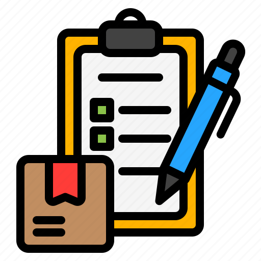 Checklist, clipboard, box, logistic, package, shipping, order icon - Download on Iconfinder