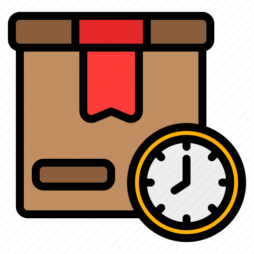 Fast, delivery, box, package, shipping, deadline, time icon - Download on Iconfinder