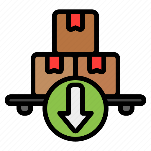 Import, arrow, box, delivery, logistic, package, cargo icon - Download on Iconfinder