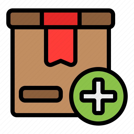 Add, box, plus, package, new, parcel, delivery icon - Download on Iconfinder